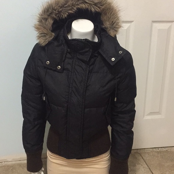 True Religion Jackets & Blazers - True Religion Brand Coat Black Puff Medium Pockets